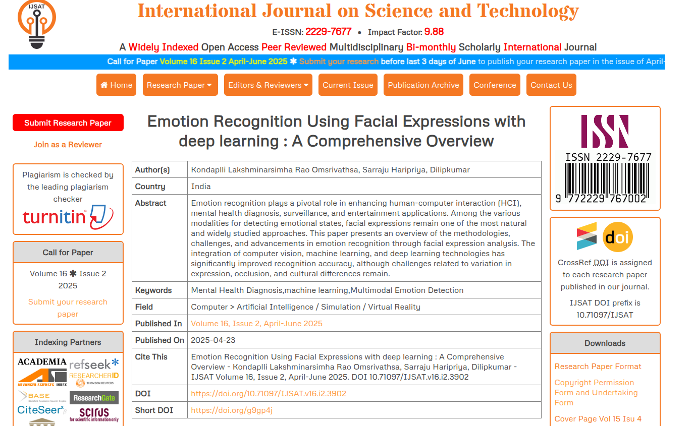 Paper Published